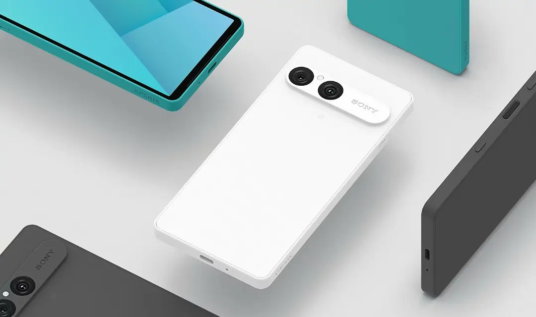 Sony Xperia 10 VII smartphone front and back design with OLED display