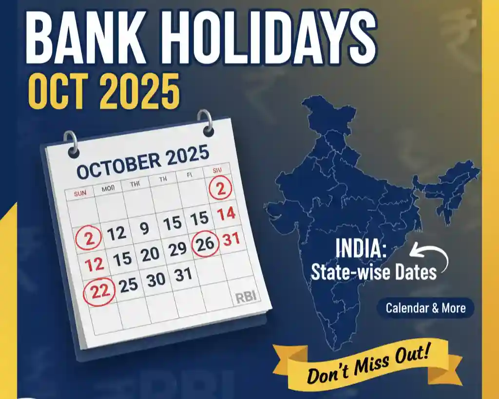 Bank Holidays for Oct 2025
